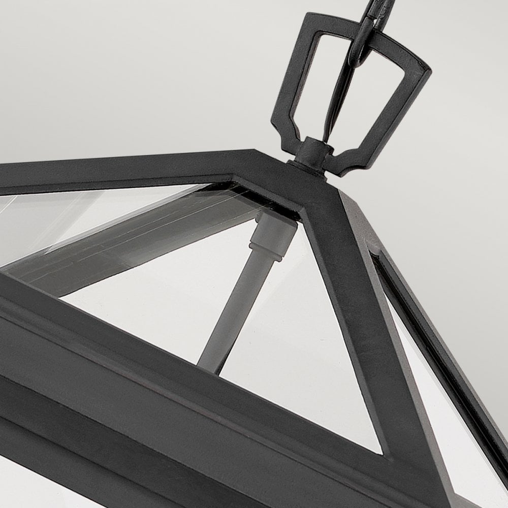 Alford Place Large Chain Lantern In Museum Black Finish QN-ALFORD-PLACE8-L-MB