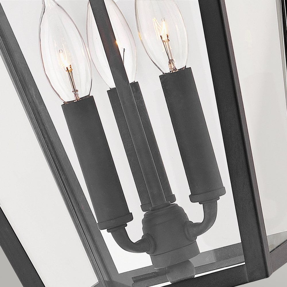Alford Place Large Chain Lantern In Museum Black Finish QN-ALFORD-PLACE8-L-MB