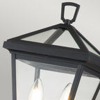 Alford Place Small Pillar Lantern In Museum Black Finish QN-ALFORD-PLACE-4B-S-MB