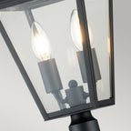 Alford Place Small Pillar Lantern In Museum Black Finish QN-ALFORD-PLACE-4B-S-MB