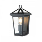 Alford Place Half Wall Lantern In Museum Black Finish QN-ALFORD-PLACE7-S-MB
