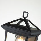 Alford Place Half Wall Lantern In Museum Black Finish QN-ALFORD-PLACE7-S-MB