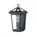 Alford Place Half Wall Lantern In Museum Black Finish QN-ALFORD-PLACE7-S-MB