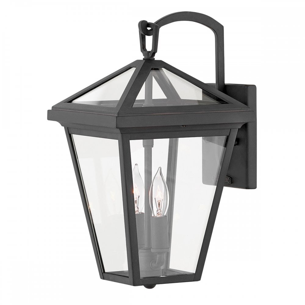 Alford Place Small Wall Lantern In Museum Black Finish QN-ALFORD-PLACE2-S-MB