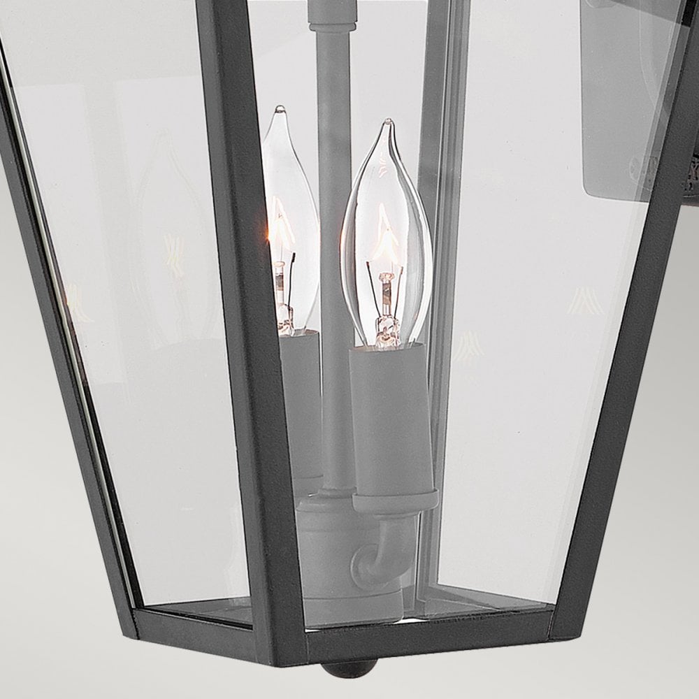 Alford Place Small Wall Lantern In Museum Black Finish QN-ALFORD-PLACE2-S-MB