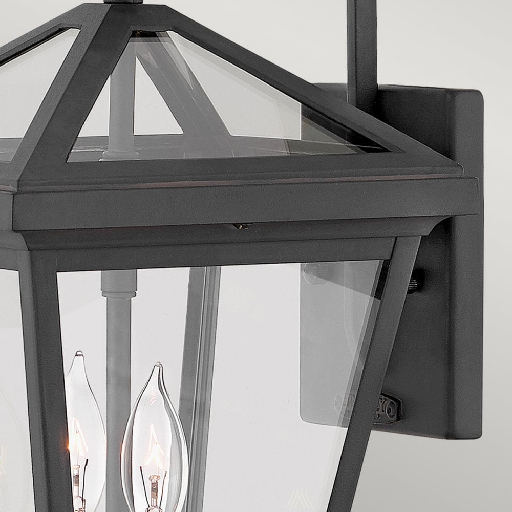 Alford Place Small Wall Lantern In Museum Black Finish QN-ALFORD-PLACE2-S-MB