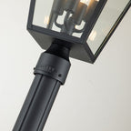 Alford Place Large Lamp Post Lantern In Museum Black Finish QN-ALFORD-PLACE5-L-MB