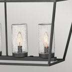 Alford Place Indoor or Outdoor Linear Ceiling Pendant Light QN-ALFORD-PLACE-6P-MB