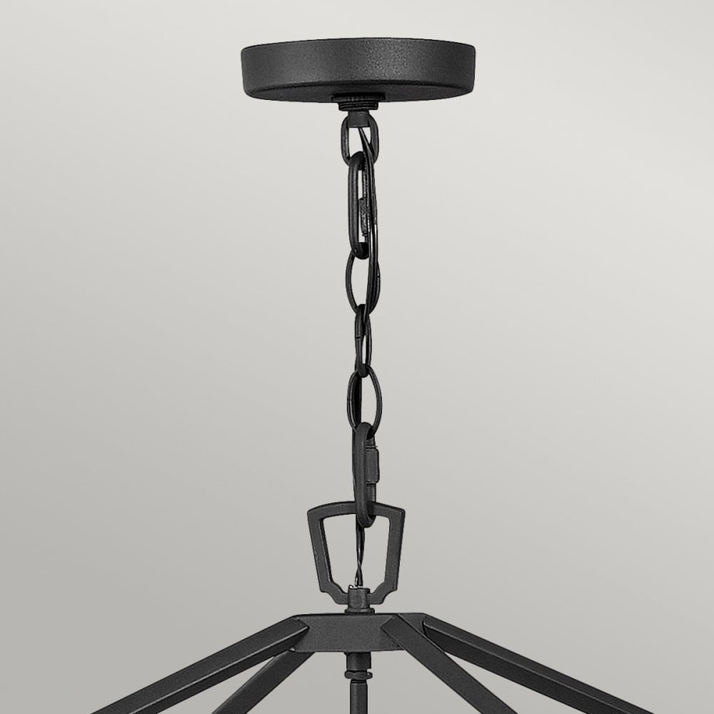Alford Place Indoor Or Outdoor Pendant Light QN-ALFORD-PLACE-4P-MB