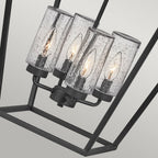 Alford Place Indoor Or Outdoor Pendant Light QN-ALFORD-PLACE-4P-MB