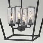 Alford Place Indoor Or Outdoor Pendant Light QN-ALFORD-PLACE-4P-MB