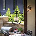 Alford Place Indoor Or Outdoor Pendant Light QN-ALFORD-PLACE-4P-MB