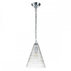 Elmore Ceiling Pendant In Polished Chrome With Clear Candy Glass QN-ELMORE-P-PC