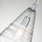 Elmore Ceiling Pendant In Polished Chrome With Clear Candy Glass QN-ELMORE-P-PC