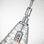 Elmore Ceiling Pendant In Polished Chrome With Clear Candy Glass QN-ELMORE-P-PC