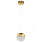 Moonlit Integral LED Mini Ceiling Pendant Light In Champagne Gold QN-MOONLIT-P-CG