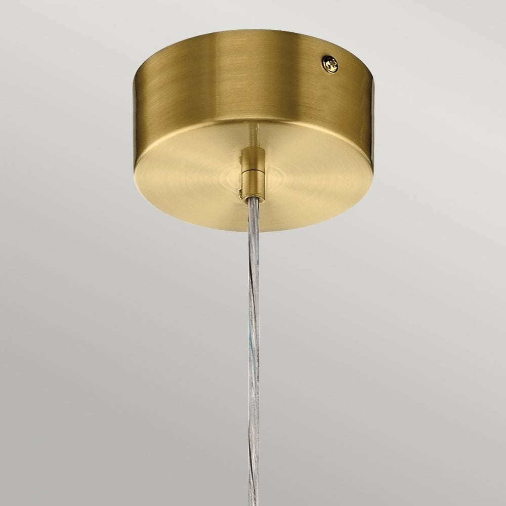 Moonlit Integral LED Mini Ceiling Pendant Light In Champagne Gold QN-MOONLIT-P-CG