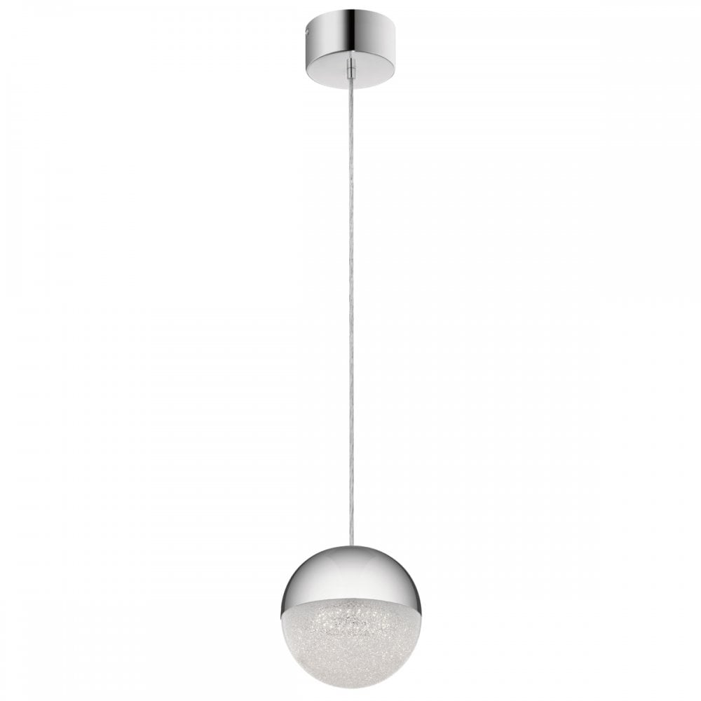 Moonlit Integral LED Mini Ceiling Pendant Light In Polished Chrome Finish QN-MOONLIT-P-PC