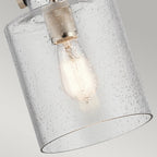 Kitner Single Ceiling Pendant Light In Polished Nickel And Black Finish QN-KITNER-P-PN