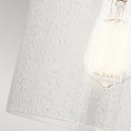 Kitner Single Wall Light In Polished Nickel And Black Finish QN-KITNER1-PN