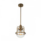 Triocent Dual Mount Ceiling Light In Natural Brass Finish QN-TRIOCENT-P-NBR