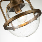 Triocent Dual Mount Ceiling Light In Natural Brass Finish QN-TRIOCENT-P-NBR