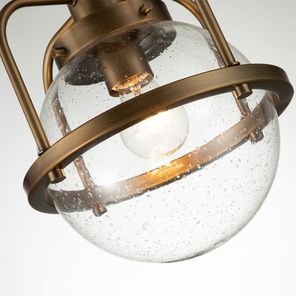 Triocent Dual Mount Ceiling Light In Natural Brass Finish QN-TRIOCENT-P-NBR