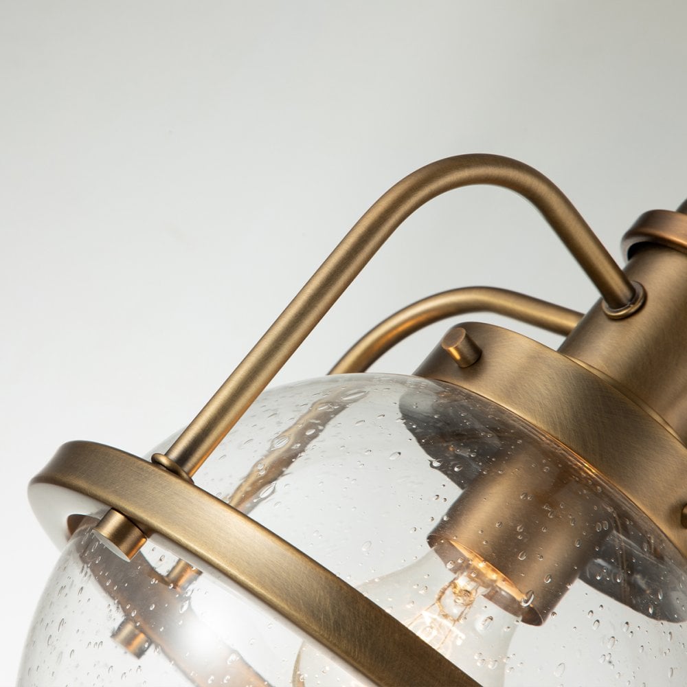 Triocent Dual Mount Ceiling Light In Natural Brass Finish QN-TRIOCENT-P-NBR