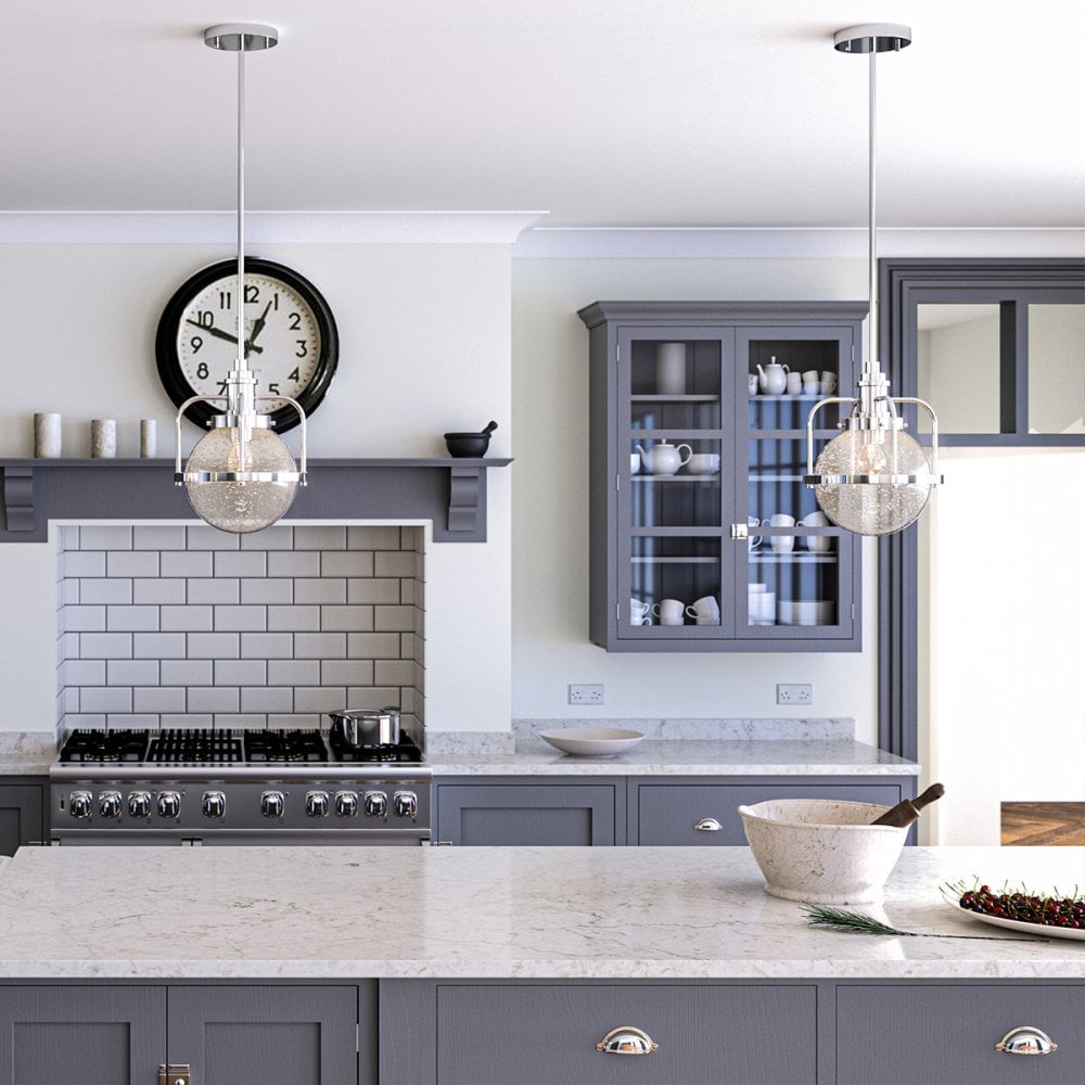 Triocent Dual Mount Ceiling Light In Polished Nickel Finish QN-TRIOCENT-P-PN
