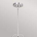 Wimberley Ceiling Pendant In Polished Chrome With Seeded Glass QN-WIMBERLEY-P-PC