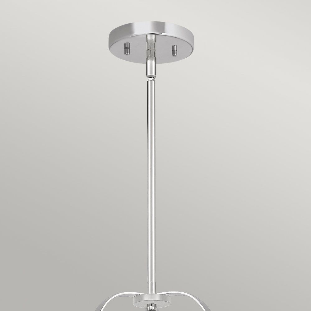 Wimberley Ceiling Pendant In Polished Chrome With Seeded Glass QN-WIMBERLEY-P-PC