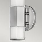 Facet Single LED Wall Light In Polished Chrome Finish QN-FACET-LED1-PC-BATH