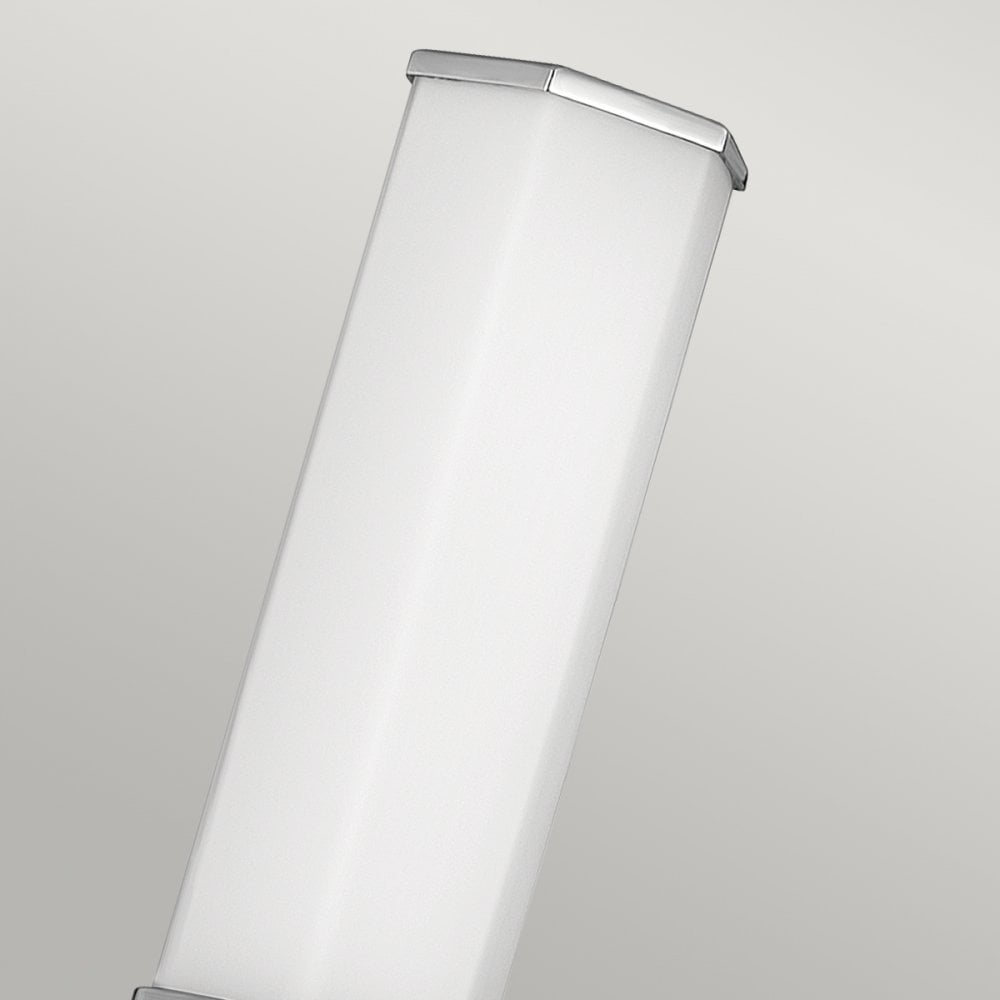 Facet Single LED Wall Light In Polished Chrome Finish QN-FACET-LED1-PC-BATH