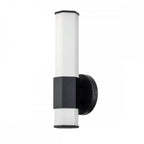 Facet Single LED Wall Light In Matte Black Finish QN-FACET-LED1-BK-BATH