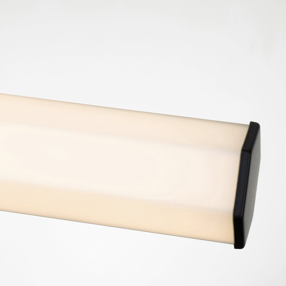 Facet 2 Light LED Wall Light In Matte Black Finish QN-FACET-LED2-BK-BATH
