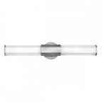 Facet 2 Light LED Wall Light In Polished Chrome Finish QN-FACET-LED2-PC-BATH