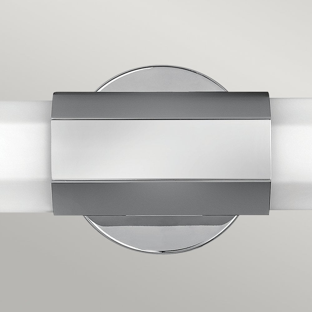 Facet 2 Light LED Wall Light In Polished Chrome Finish QN-FACET-LED2-PC-BATH