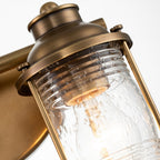 Ashland Bay 2 Light Wall Light In Natural Brass Finish QN-ASHLANDBAY2-NBR-BATH