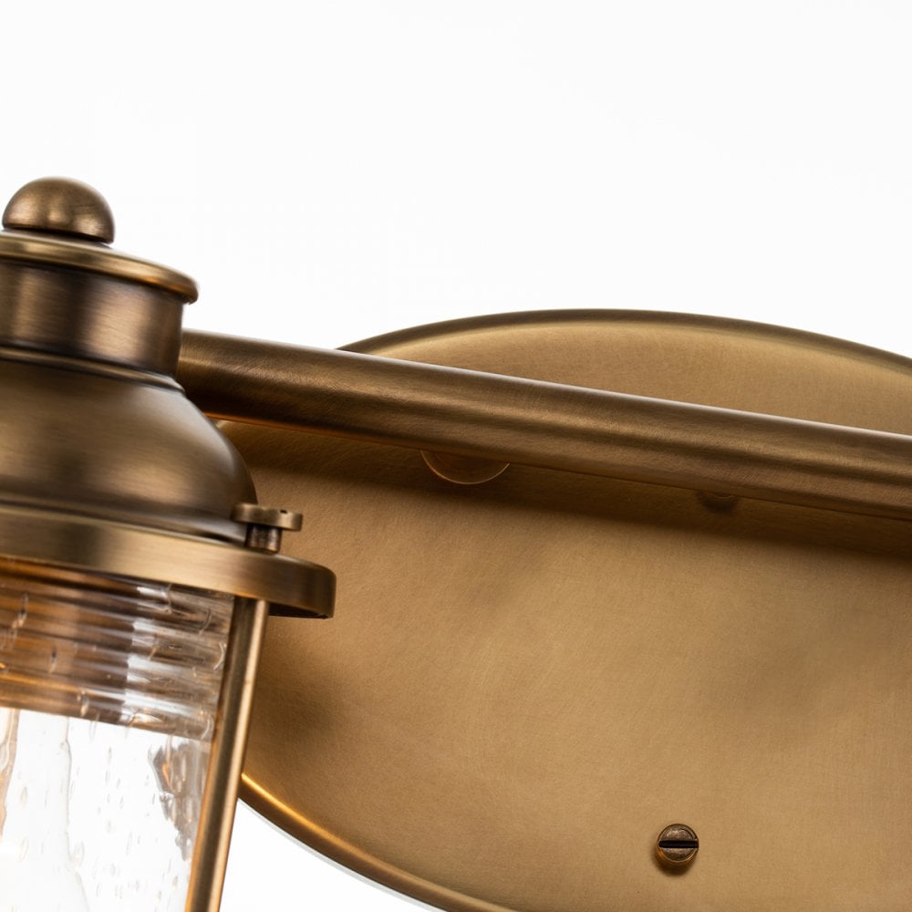 Ashland Bay 4 Light Wall Light In Natural Brass Finish QN-ASHLANDBAY4-NBR-BATH
