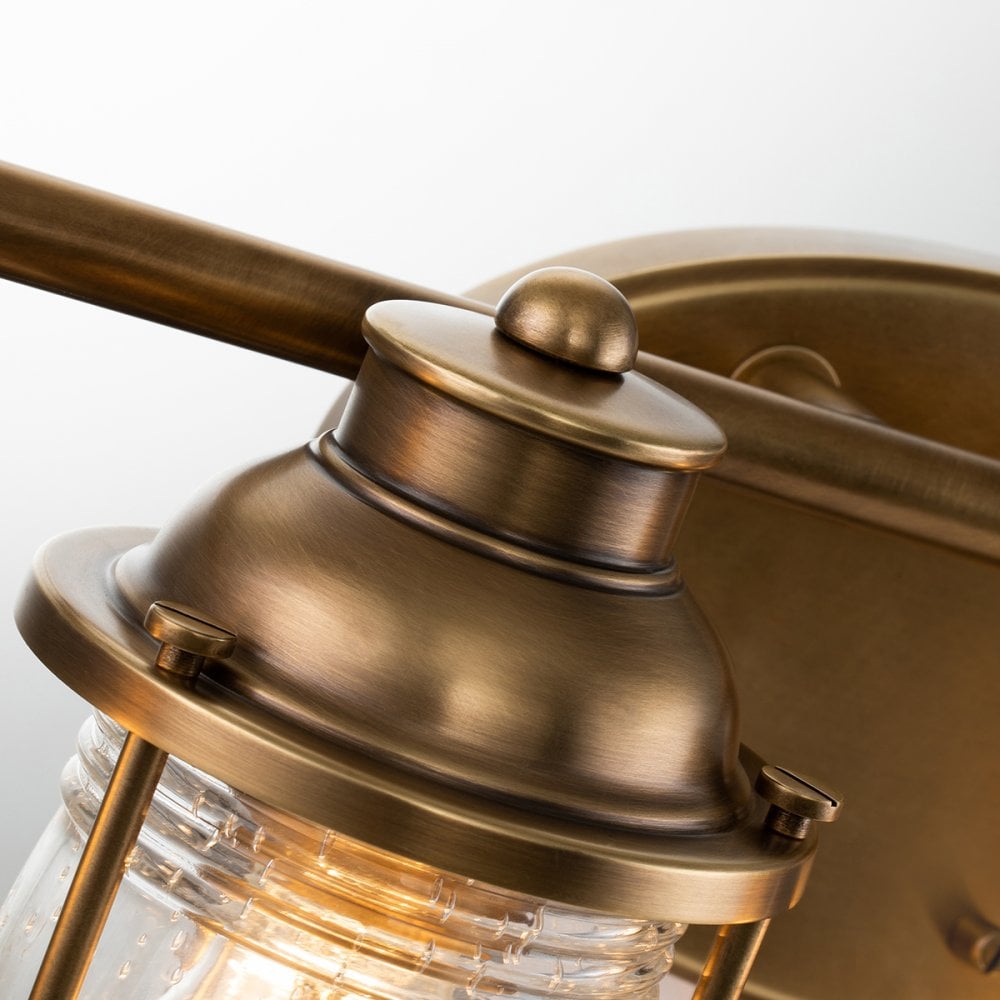 Ashland Bay 4 Light Wall Light In Natural Brass Finish QN-ASHLANDBAY4-NBR-BATH