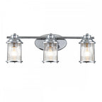 Ashland Bay 3 Light Wall Light In Polished Chrome Finish QN-ASHLANDBAY3-PC-BATH