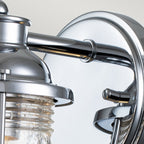 Ashland Bay Single Wall Light In Polished Chrome Finish QN-ASHLANDBAY1-PC-BATH