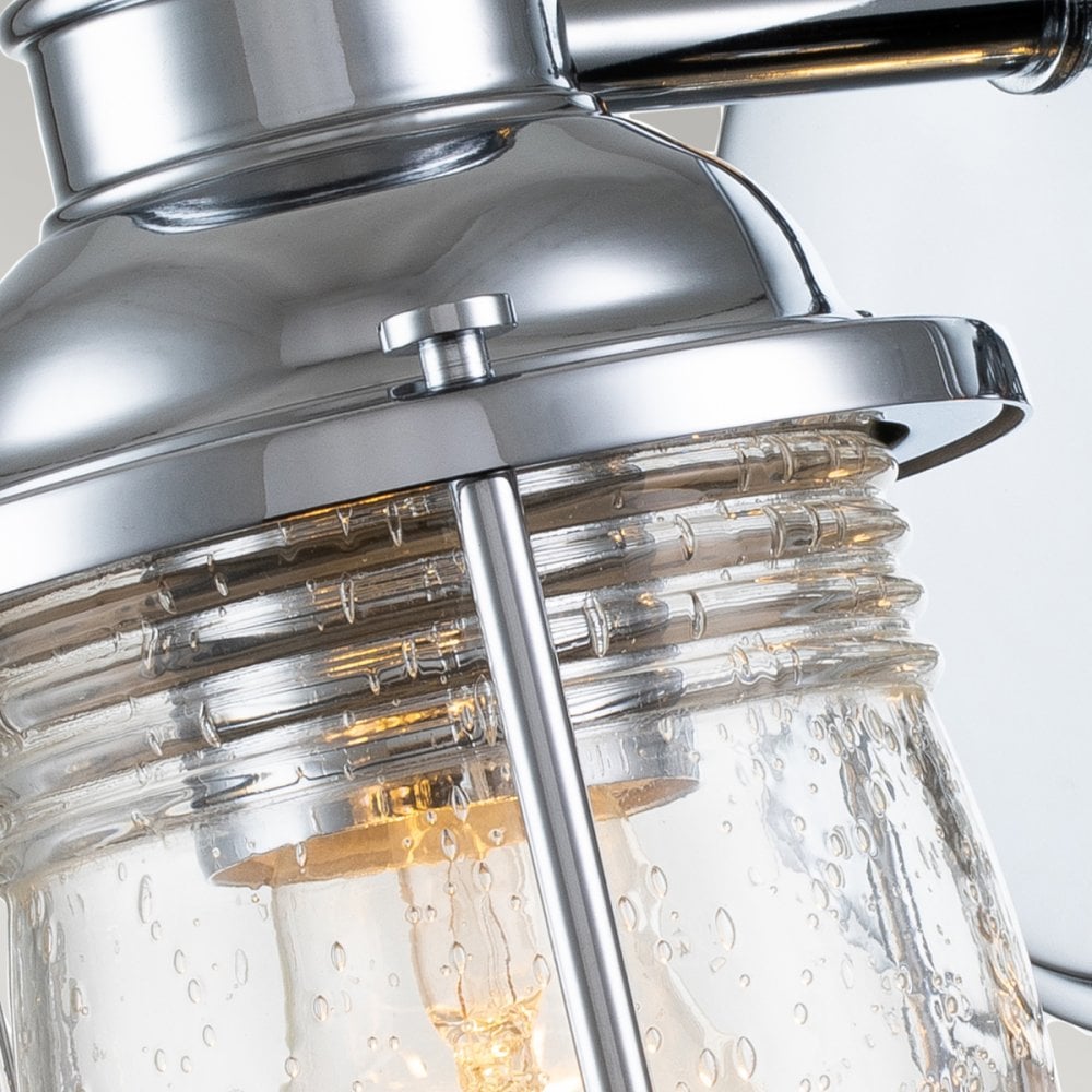 Ashland Bay Single Wall Light In Polished Chrome Finish QN-ASHLANDBAY1-PC-BATH