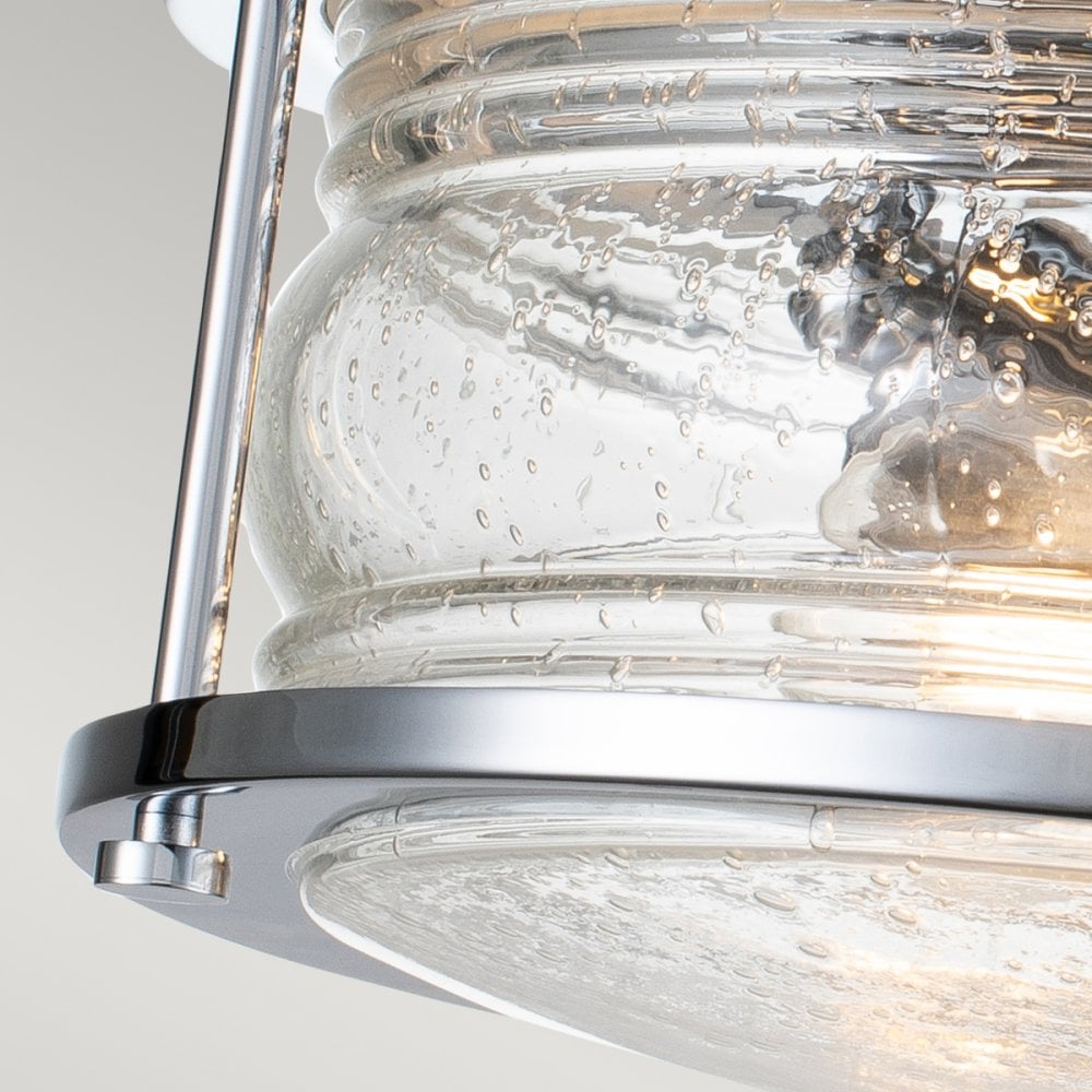 Ashland Bay 2 Light Flush Ceiling Light In Polished Chrome Finish QN-ASHLANDBAY-F-PC-BATH