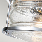 Ashland Bay 2 Light Flush Ceiling Light In Polished Chrome Finish QN-ASHLANDBAY-F-PC-BATH