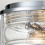 Ashland Bay 2 Light Flush Ceiling Light In Polished Chrome Finish QN-ASHLANDBAY-F-PC-BATH