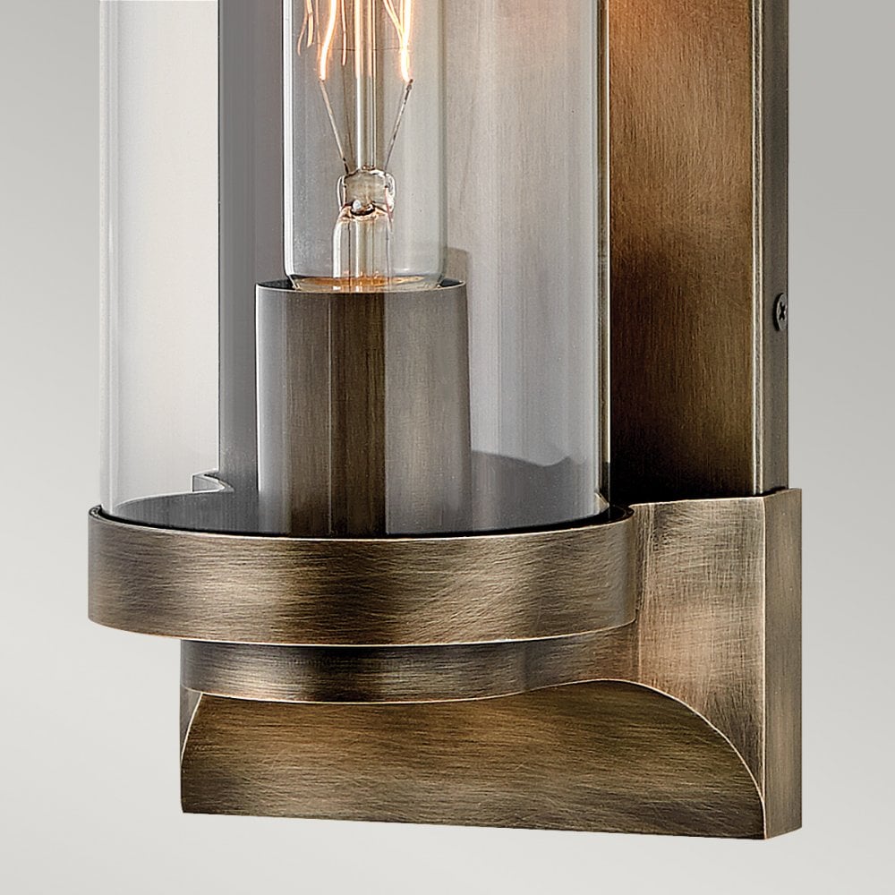 Pearson Outdoor Medium Wall Lantern In Painted Burnished Bronze Finish QN-PEARSON-M-BU
