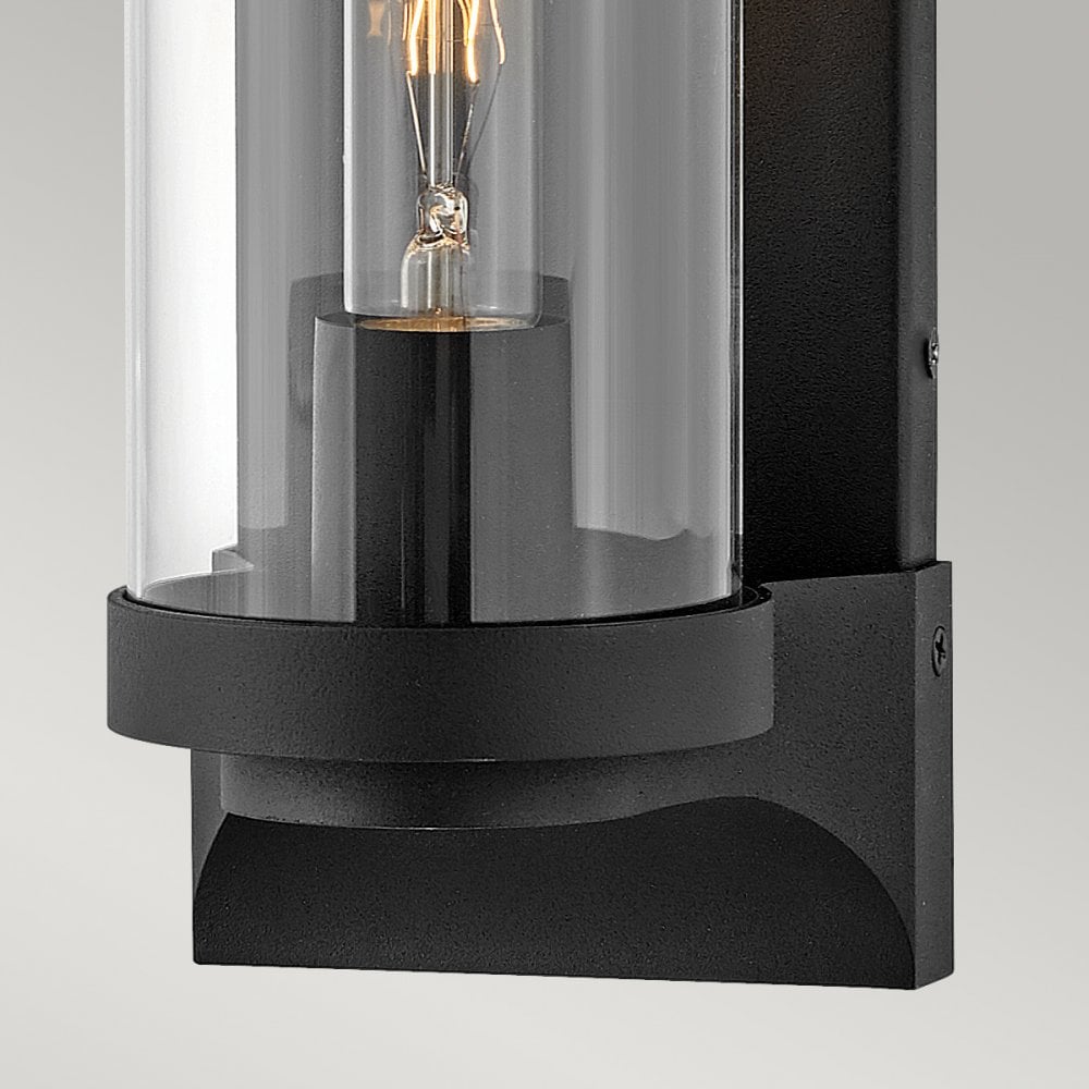 Pearson Outdoor Medium Wall Lantern In Textured Black Finish QN-PEARSON-M-TK