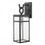Porter Outdoor Large Wall Lantern In Aged Zinc Finish QN-PORTER-L-DZ