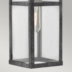 Porter Outdoor Medium Wall Lantern In Aged Zinc Finish QN-PORTER-M-DZ